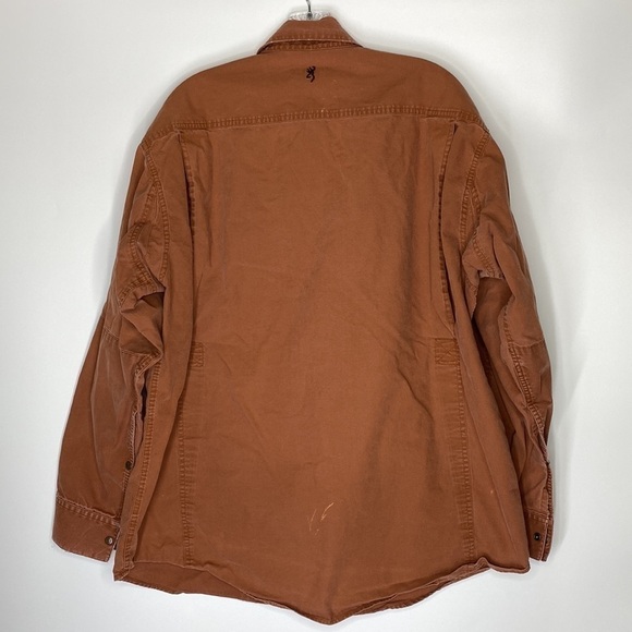 Vintage Browning Duck Hunting Shooting Button Up Shirt XL Grunge - Picture 2 of 10